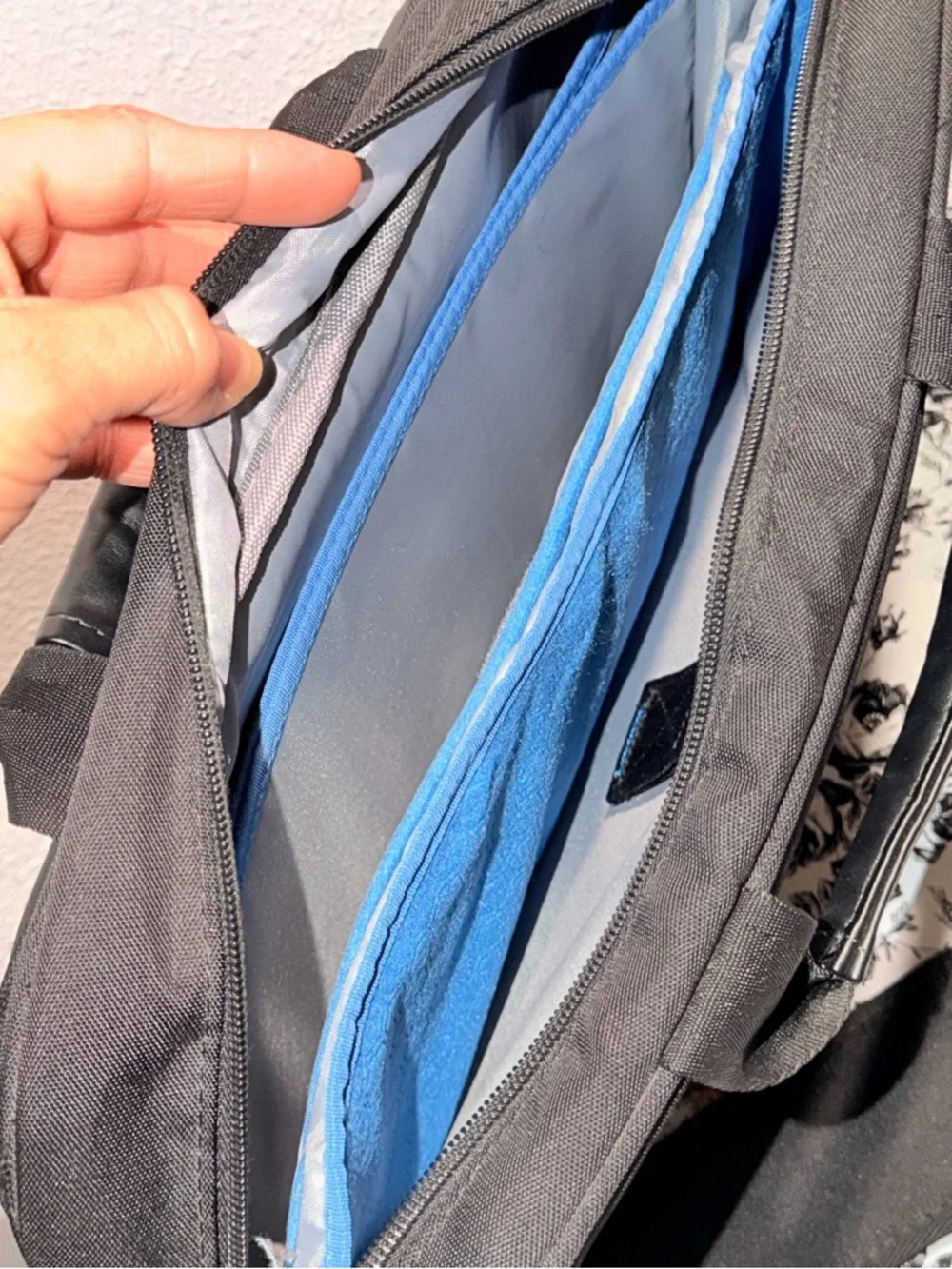 Dell Black Laptop Bag with Blue Accent
